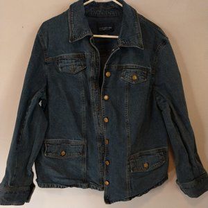 Denim Jean Jacket Women's Plus Size 2X Jones New York